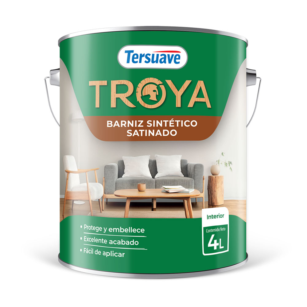 Troya Barniz Satinado x 4 lts