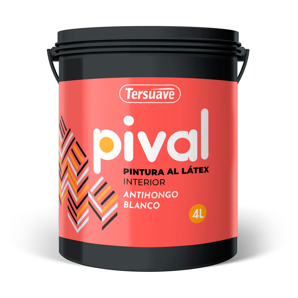 Pival Latex Acrilico Interior Mate Blanco x 4 lts TERSUAVE